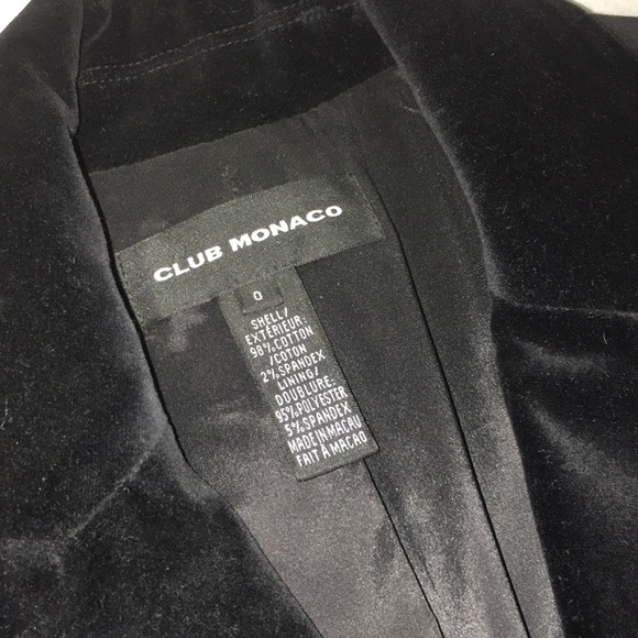 Velvety Black One Button Tuxedo Blazer - Picture 3 of 6